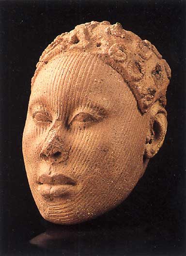 K&ouml;nig oder H&ouml;fling der Ife-Kultur der Yoruba, 12. - 15. Jh., Nigeria, Terracotta, Ethnologisches Museum Berlin.