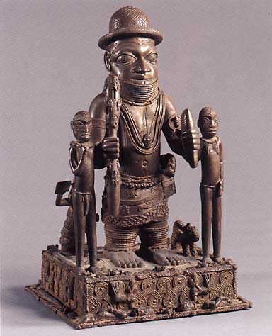 K&ouml;nigsbildnis, Benin, Nigeria, Messing, 18. Jh., Ethnologisches Museum Berlin