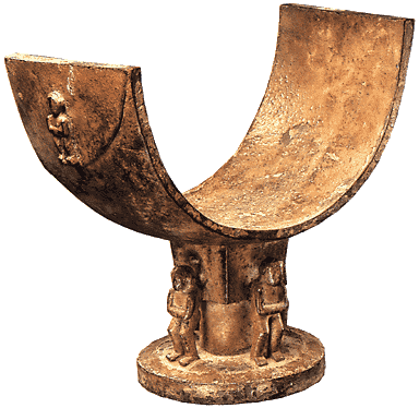 K&ouml;nigshocker der Bidjogo, Guinea-Bissao, Ethnologisches Museum Berlin.