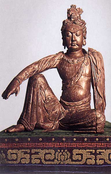 Die buddhistische Gottheit Guanyin, China, Song-Dynastie (960 bis 1278 n.C.), Ethnologisches Museum Berlin.