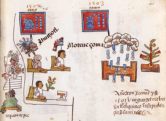 Ausschnitt aus dem Codex Telleriano Remensis.