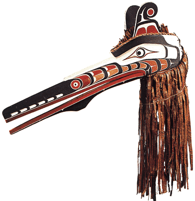 Maske des Vogelmonsters Huxwhukw, Kwakiutl, Calvin Hunt, Ethnologisches Museum Berlin