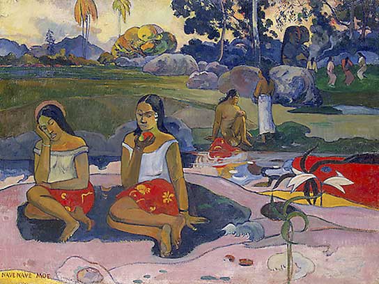 Die Welt der S&uuml;dsee, romantisch, vertr&auml;umt, sinnlich... - so stellt sie Paul Gauguin  (1848 - 1903) in seinen Gem&auml;lden dar, die Ozeanien in der "westlichen Welt" ma&szlig;geblich bekannt gemacht haben.